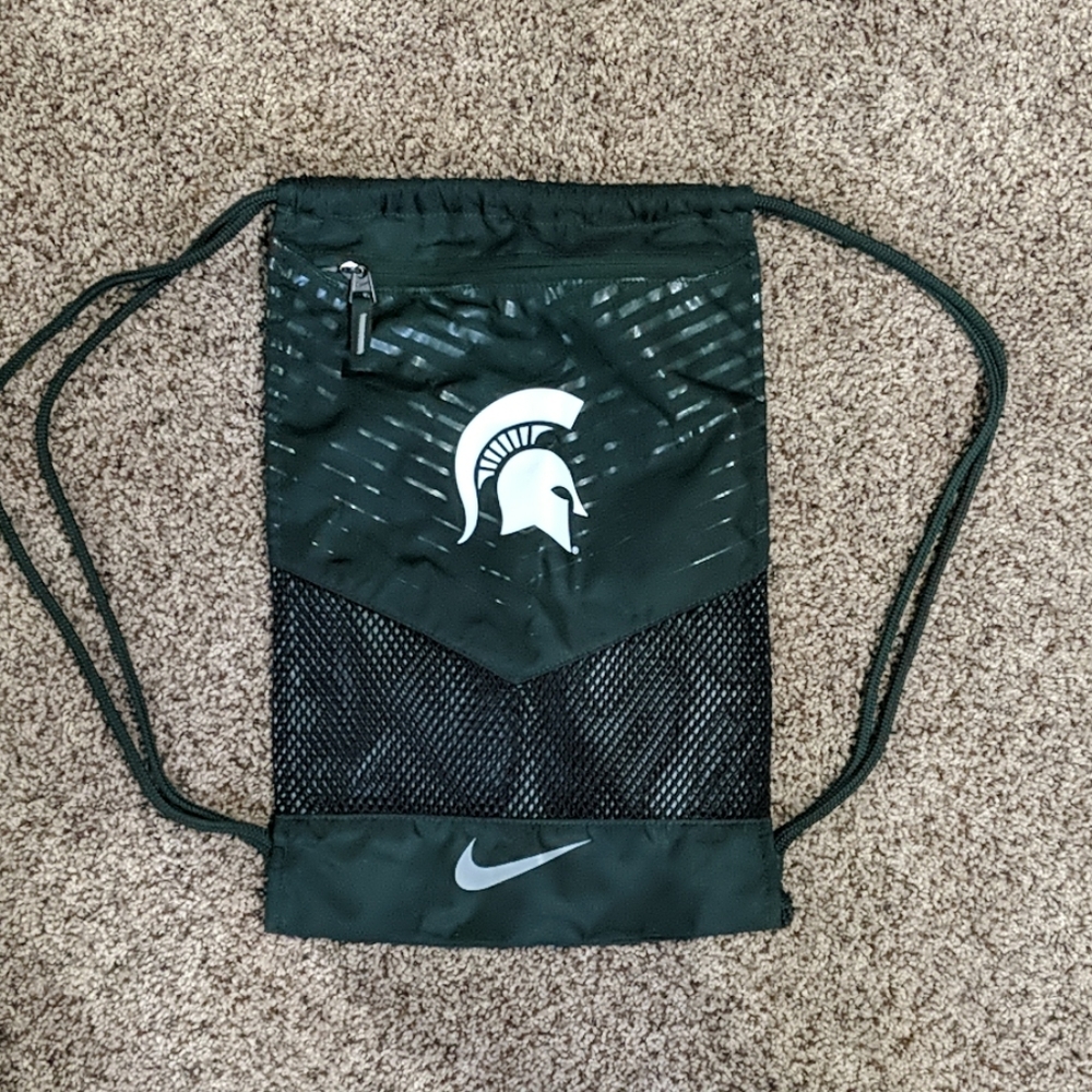Michigan State drawstring bag